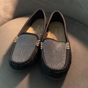 Moccasins rhinestone embellishment cushioned new